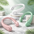 Best Bladeless Neck Fan UAE – 360° Cooling Portable Rechargeable Neck Hanging Fan