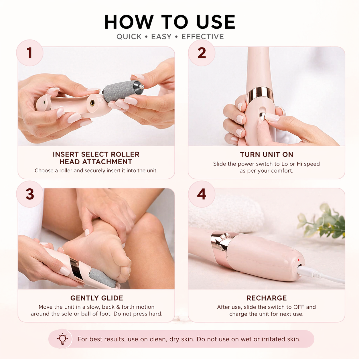 Electric Foot Callus Remover Rechargeable Pedicure Tool