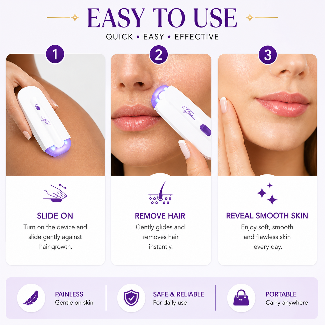 Rechargeable Hair Remover for Women - GIMZ