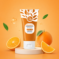 Orange Brightening Exfoliating Gel Deep Cleansing Peel Gel for Face and Body Exfoliation