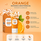 Orange Brightening Exfoliating Gel Deep Cleansing Peel Gel for Face and Body Exfoliation