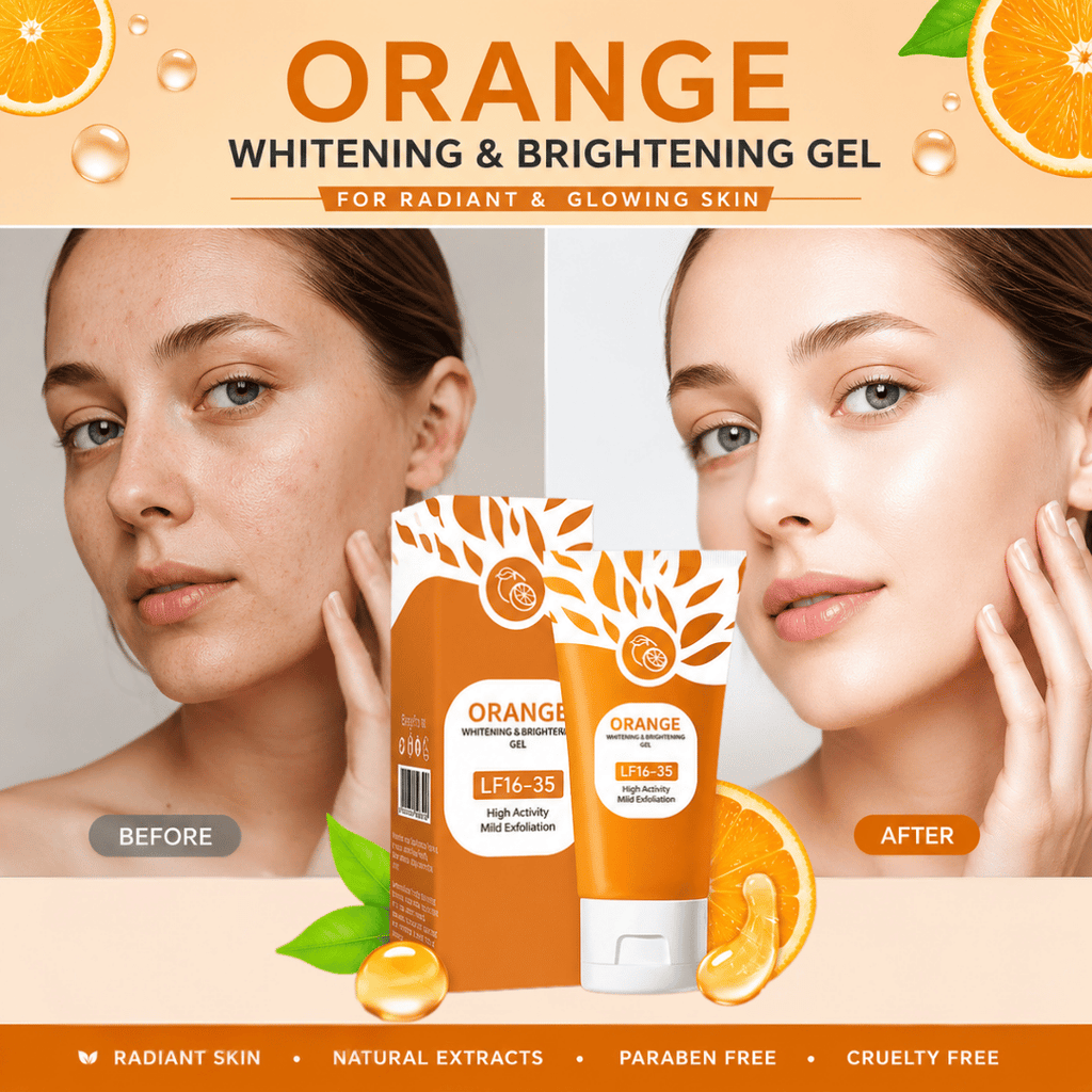 Orange Brightening Exfoliating Gel | Deep Cleansing Peel Gel